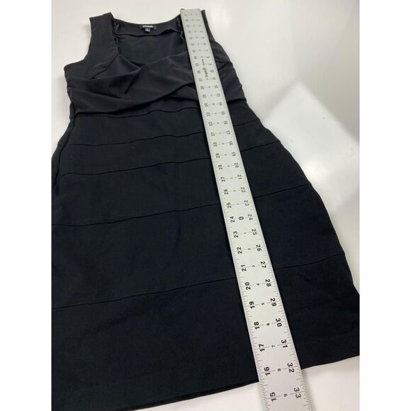 Express Criss-Cross Front Sleeveless Stretch Bodycon Dress Womens Small Black BN - Picture 8 of 9